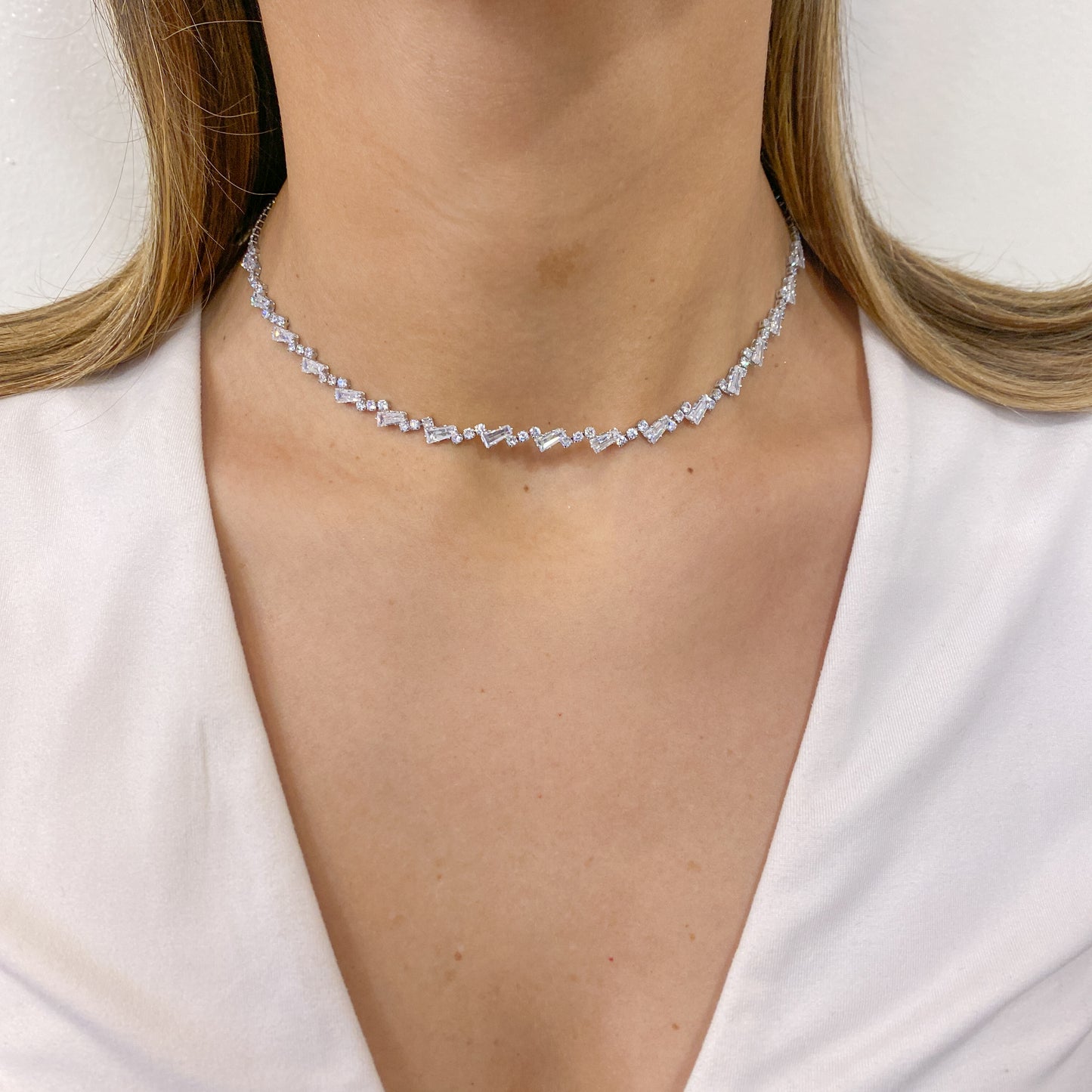 Choker UDIN Plateado