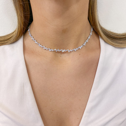 Choker UDIN Plateado