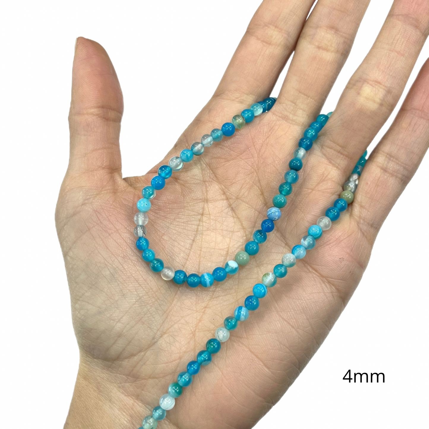 Sarta Agata Azul 4mm