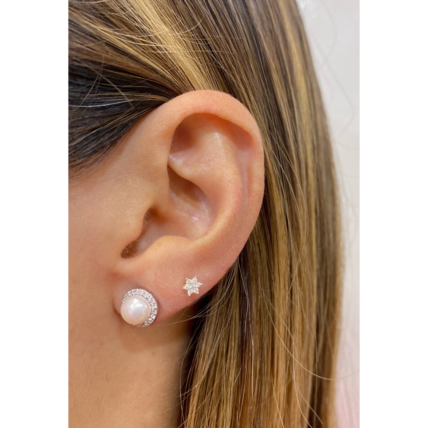 Aretes NUGU Plateado