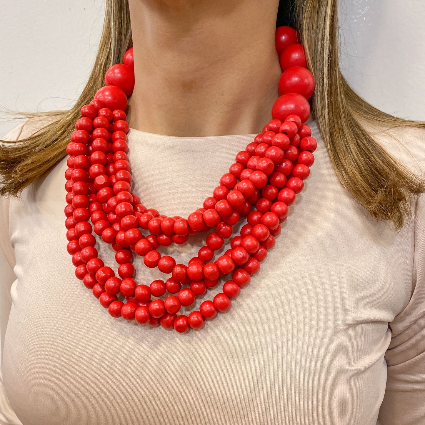 Collar DRAPY Rojo