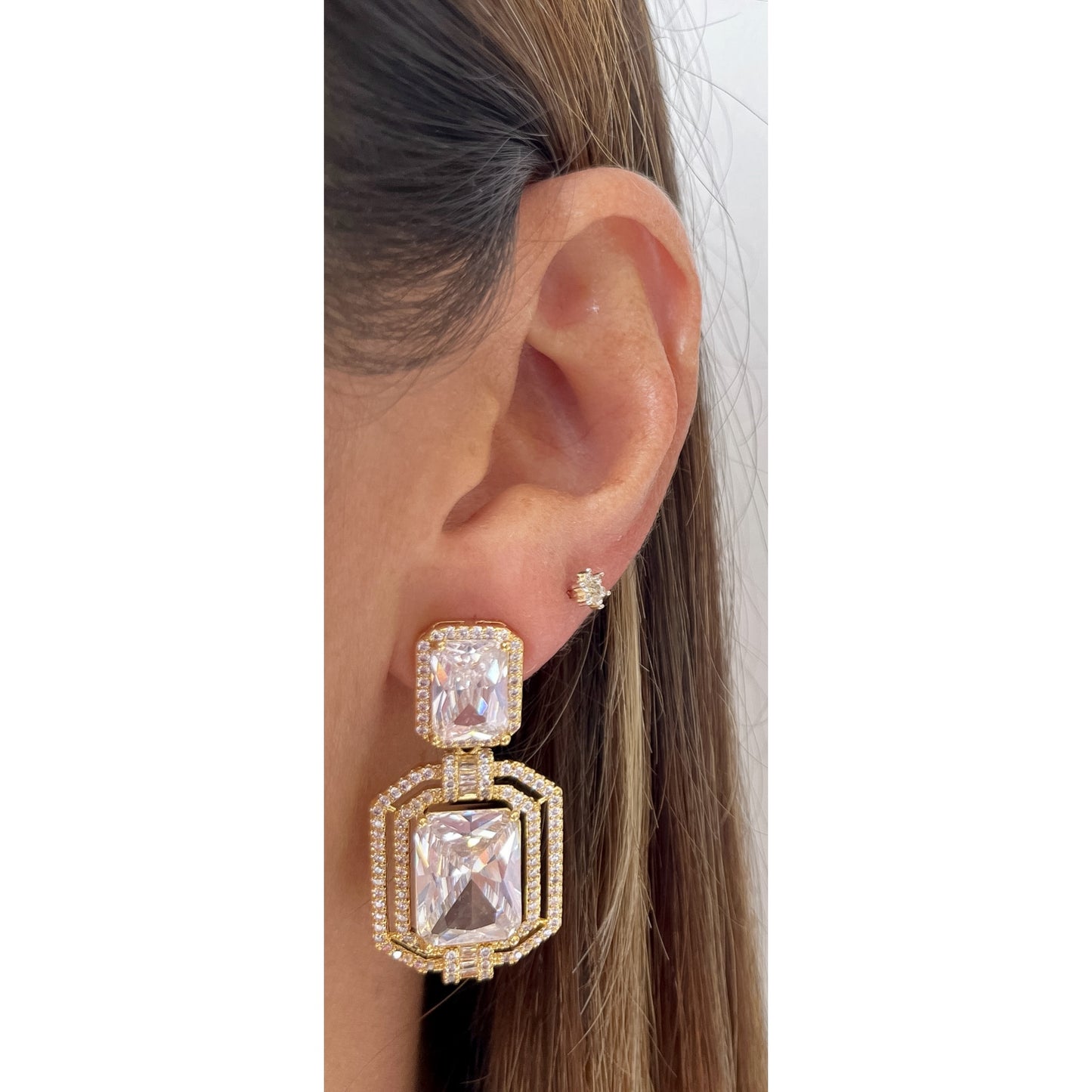 Aretes DURT Clear / Dorado