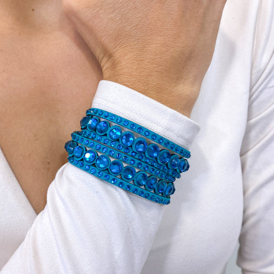 Pulsera UROKI Aguamarina