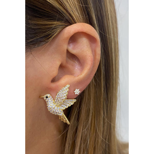 Aretes CASUMI Dorado-Clear