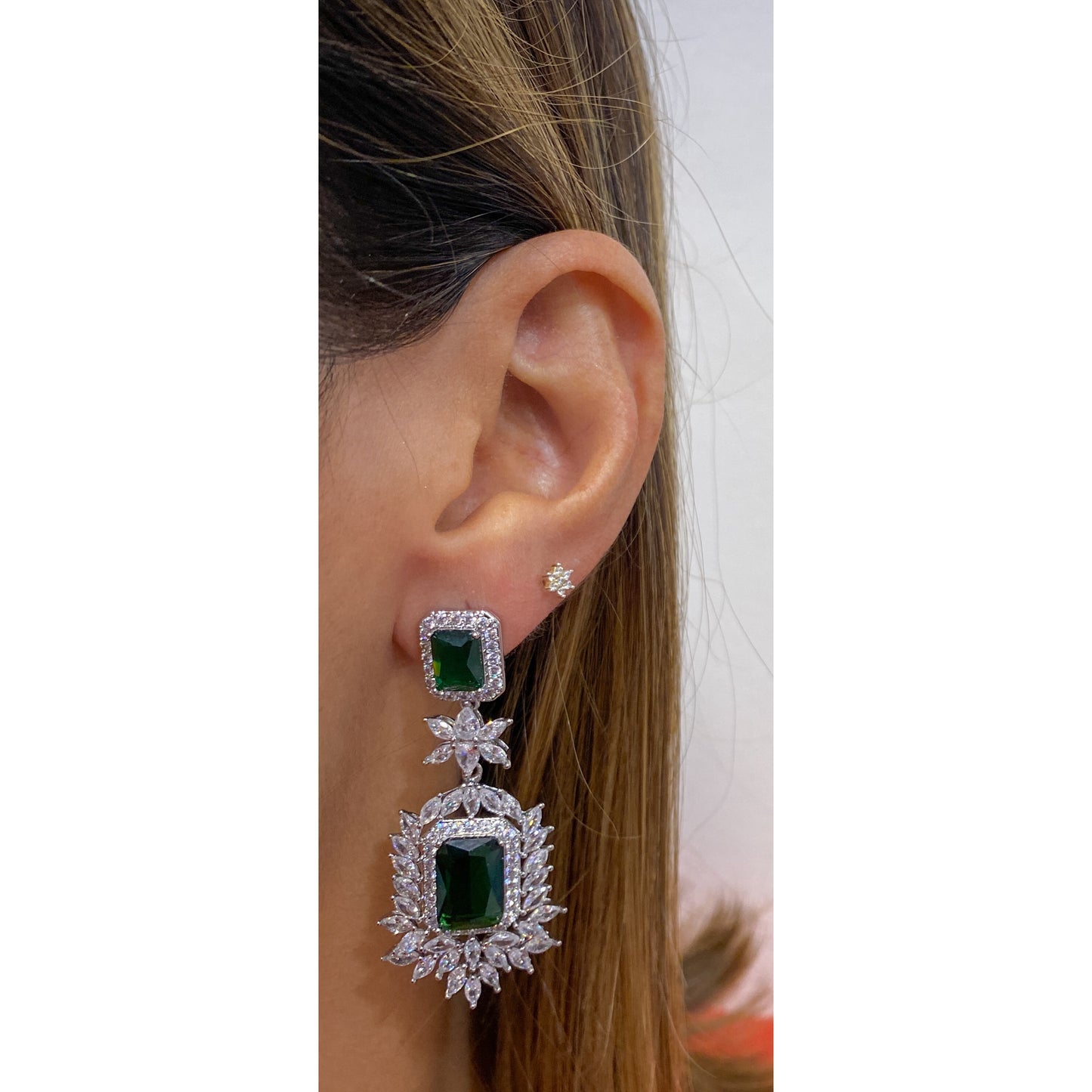 Aretes FARYN Color Esmeralda