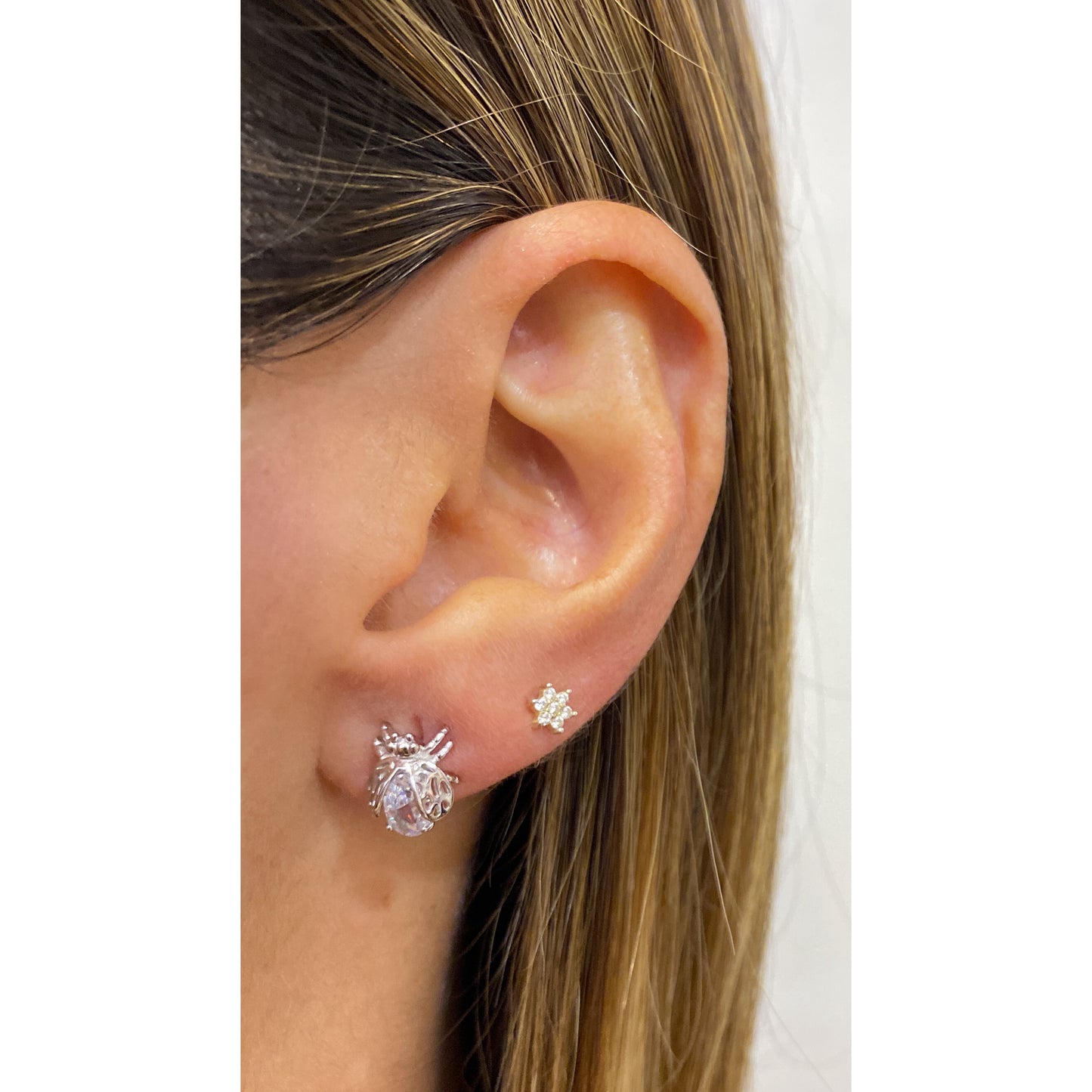 Aretes DIZA Plateado