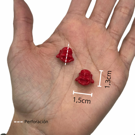 Buda Pequeño Acrílico Rojo