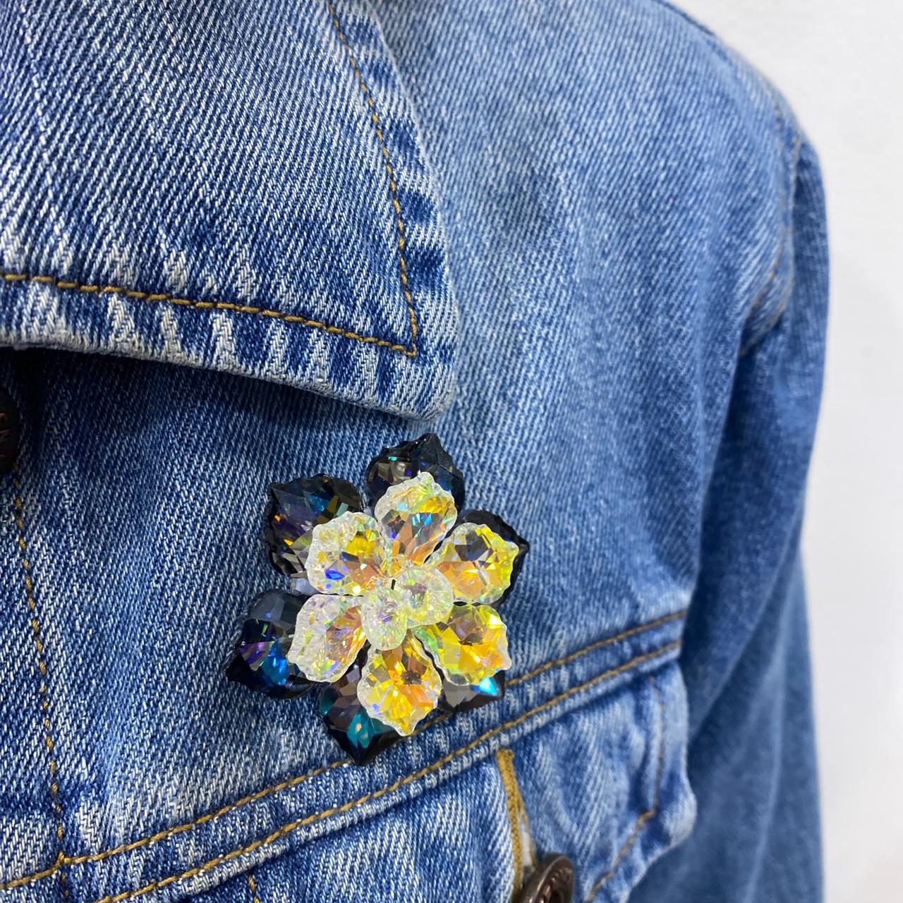 Prendedor DRAFON Tornasol-Gris