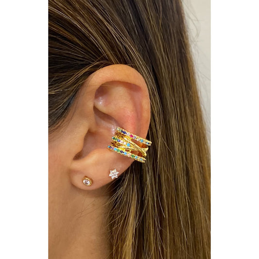 Earcuff UBIL Dorado Multicolor