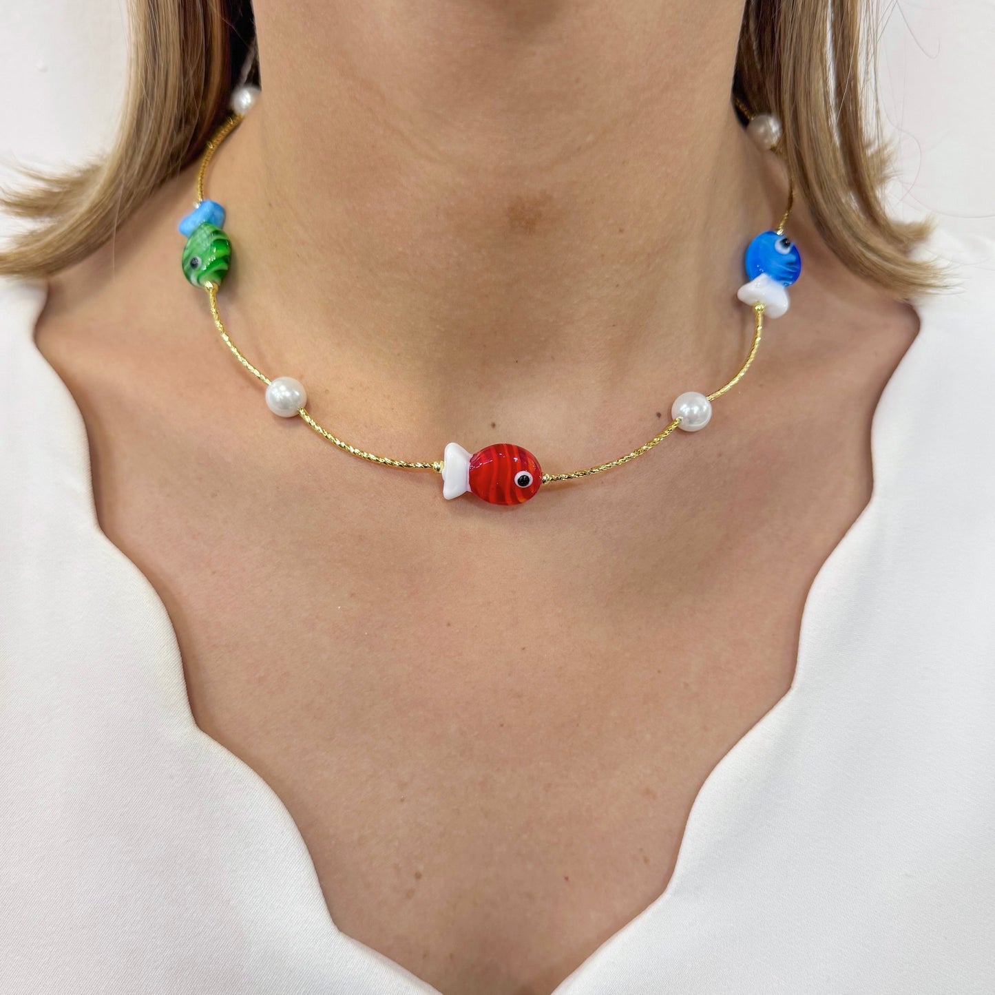 Collar VURY Rojo-Verde