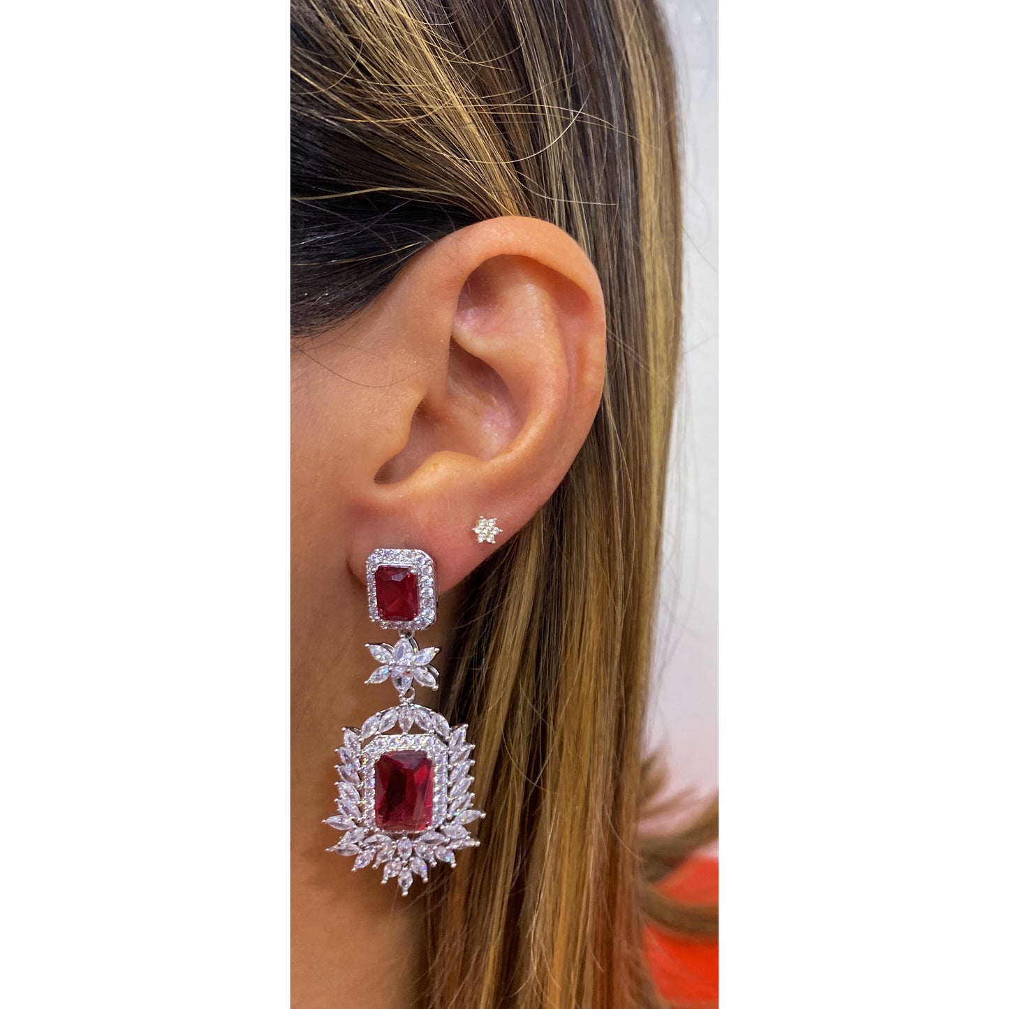 Aretes FARYN Color Rubi