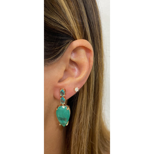 Aretes FUVI Aguamarina