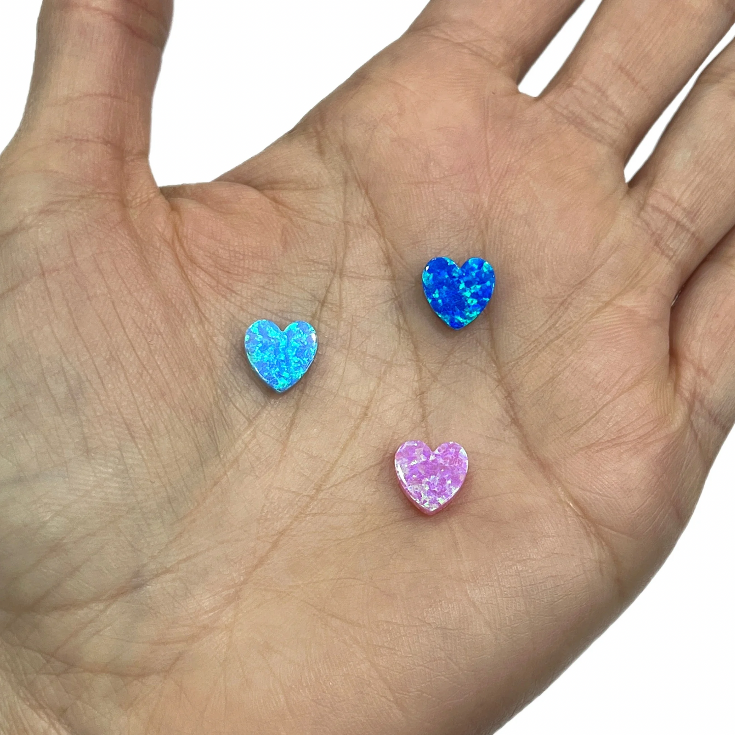 Opalo Corazón Azul Celeste 🩵