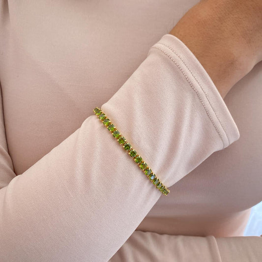 Pulsera JEZ Dorada-Verde Oliva