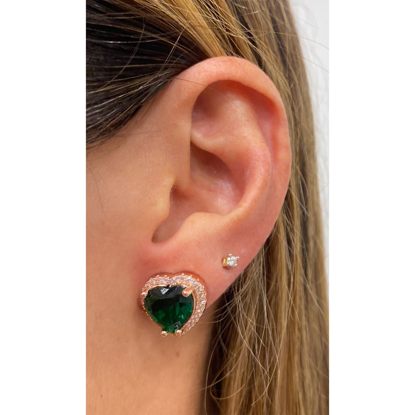 Aretes LIKTO Verde Esmeralda