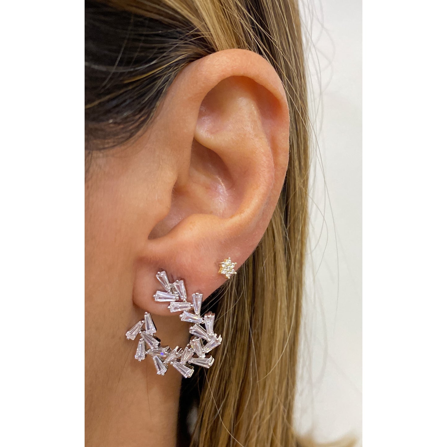 Aretes LAZU Plateado