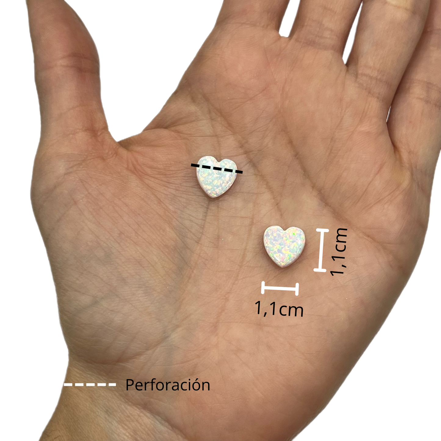 Opalo Corazón Blanco 🤍