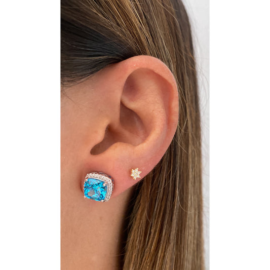 Aretes JONKA Aguamarina