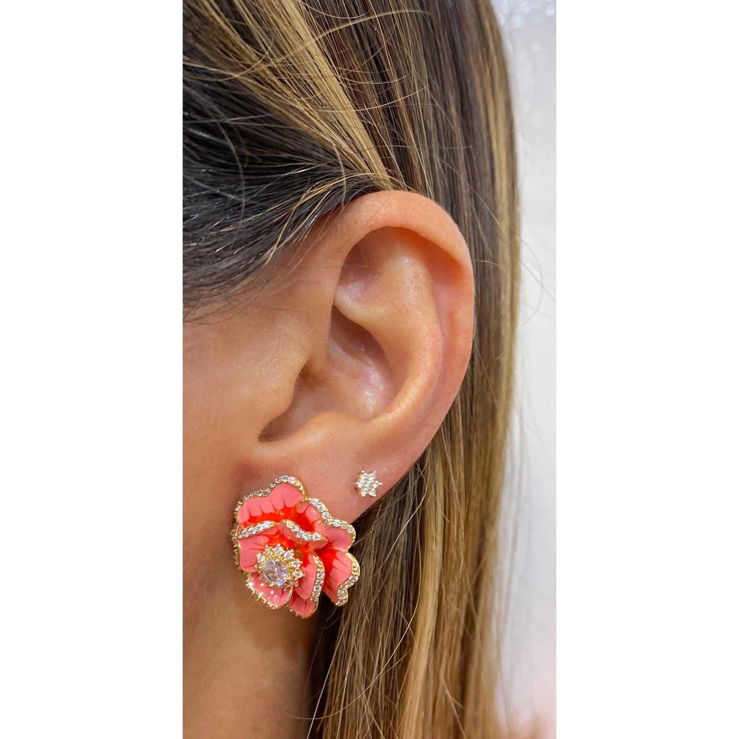Aretes ASKEN Rosado