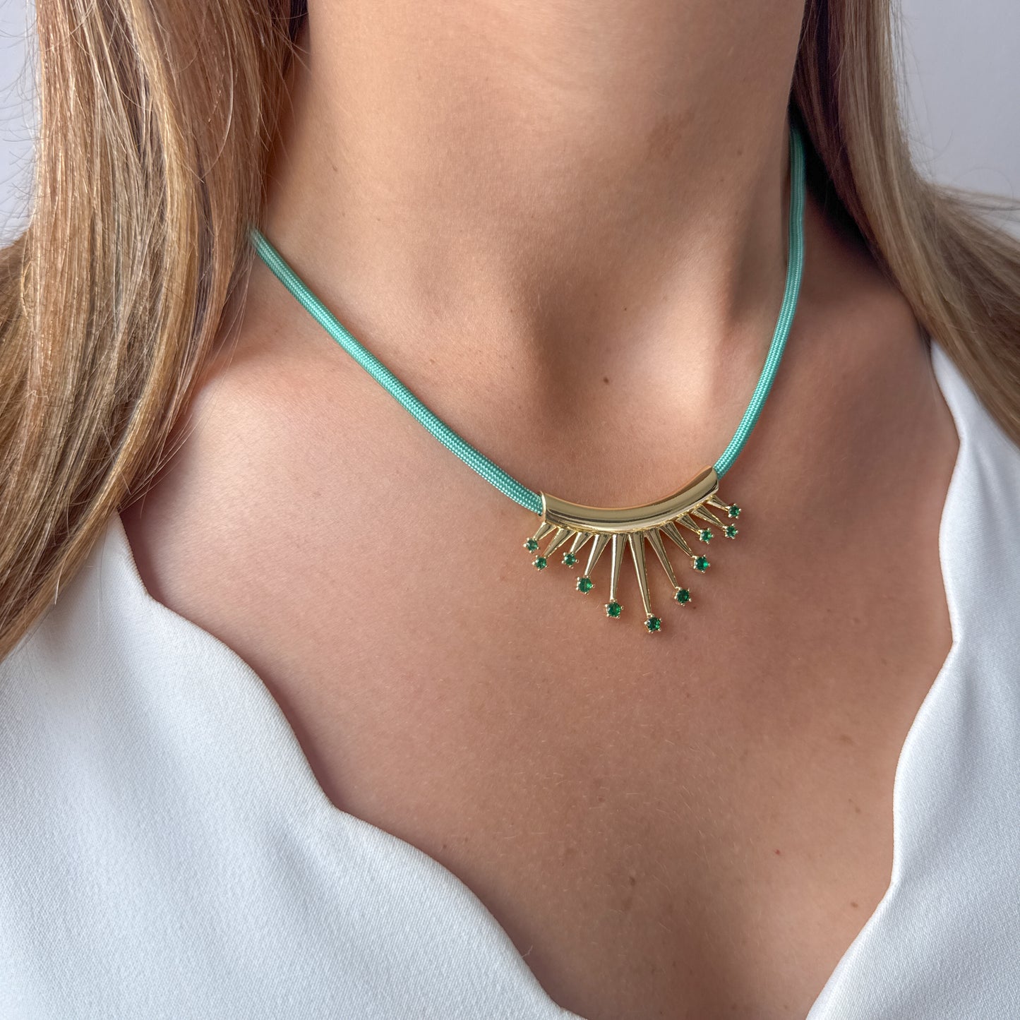 Collar TURI Aguamarina