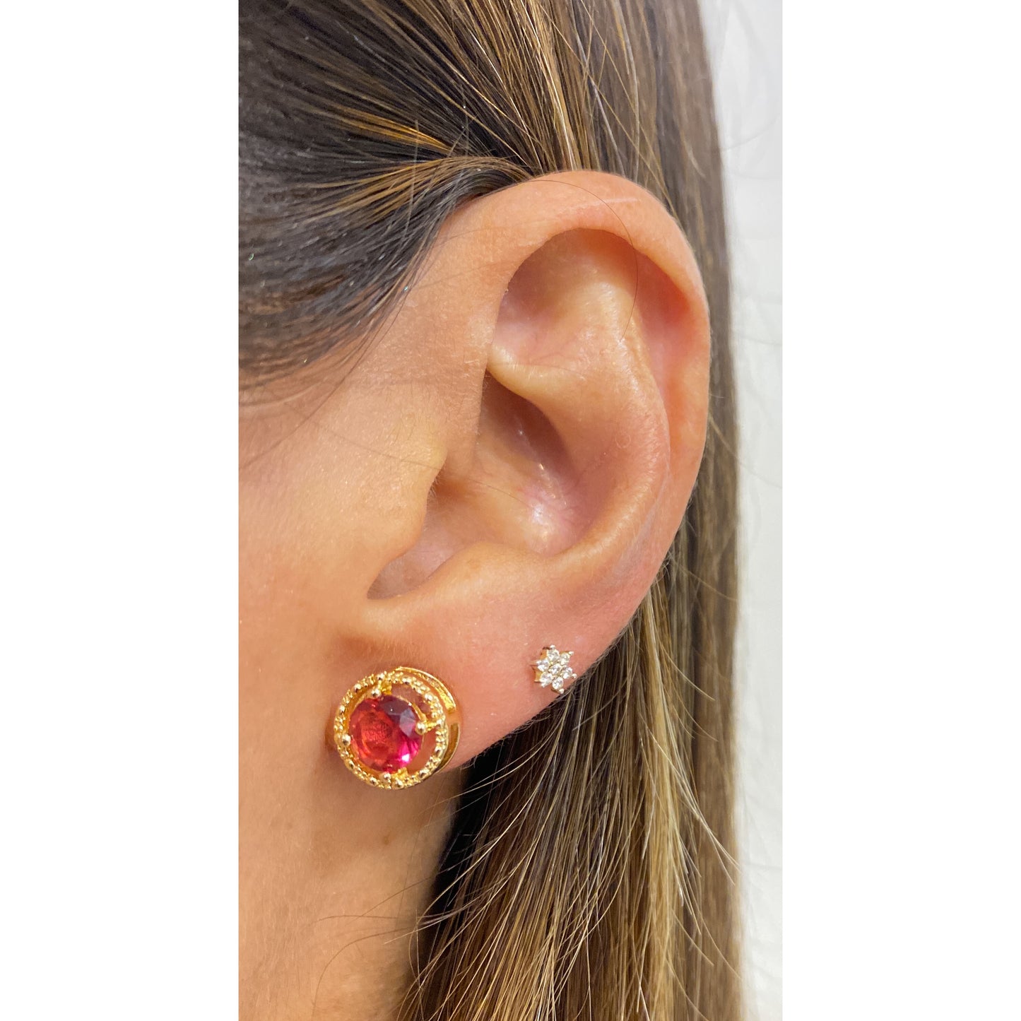 Aretes VADI Color Ruby