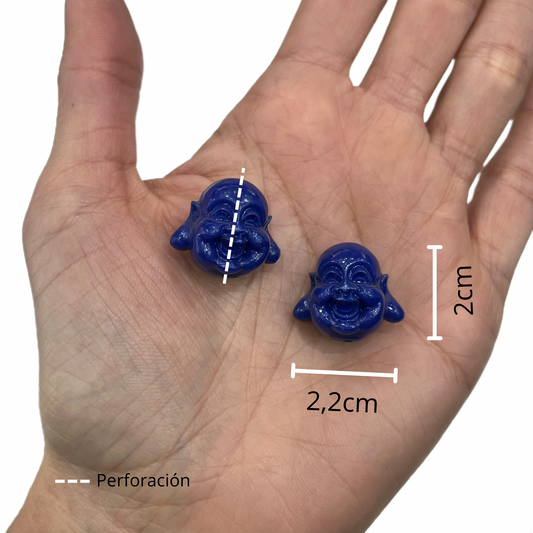 Buda Grande Acrílico Azul