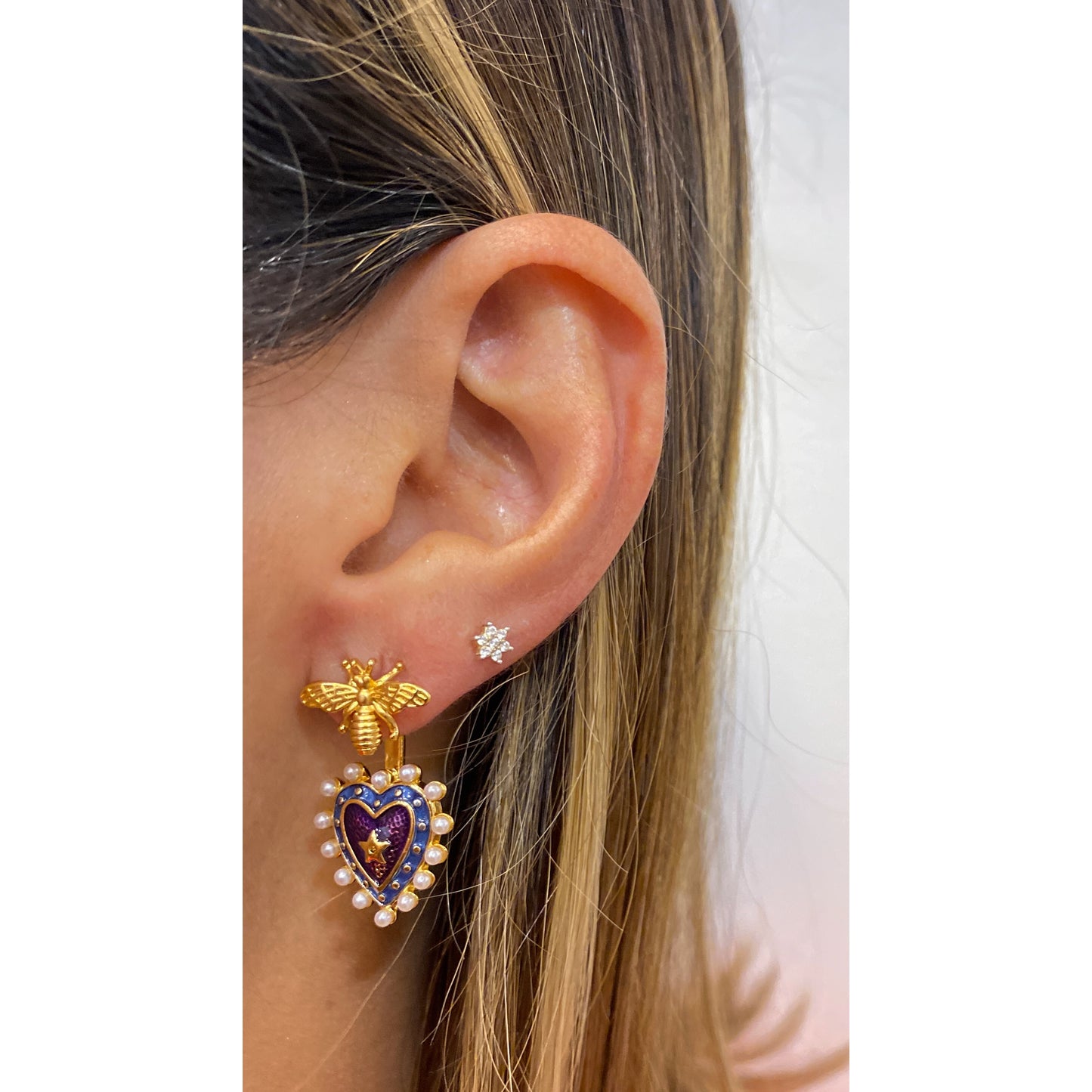 Aretes SAWO Vinotinto