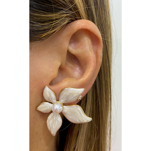Aretes FLOWY Beige