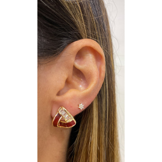 Aretes VADIN Vinotinto