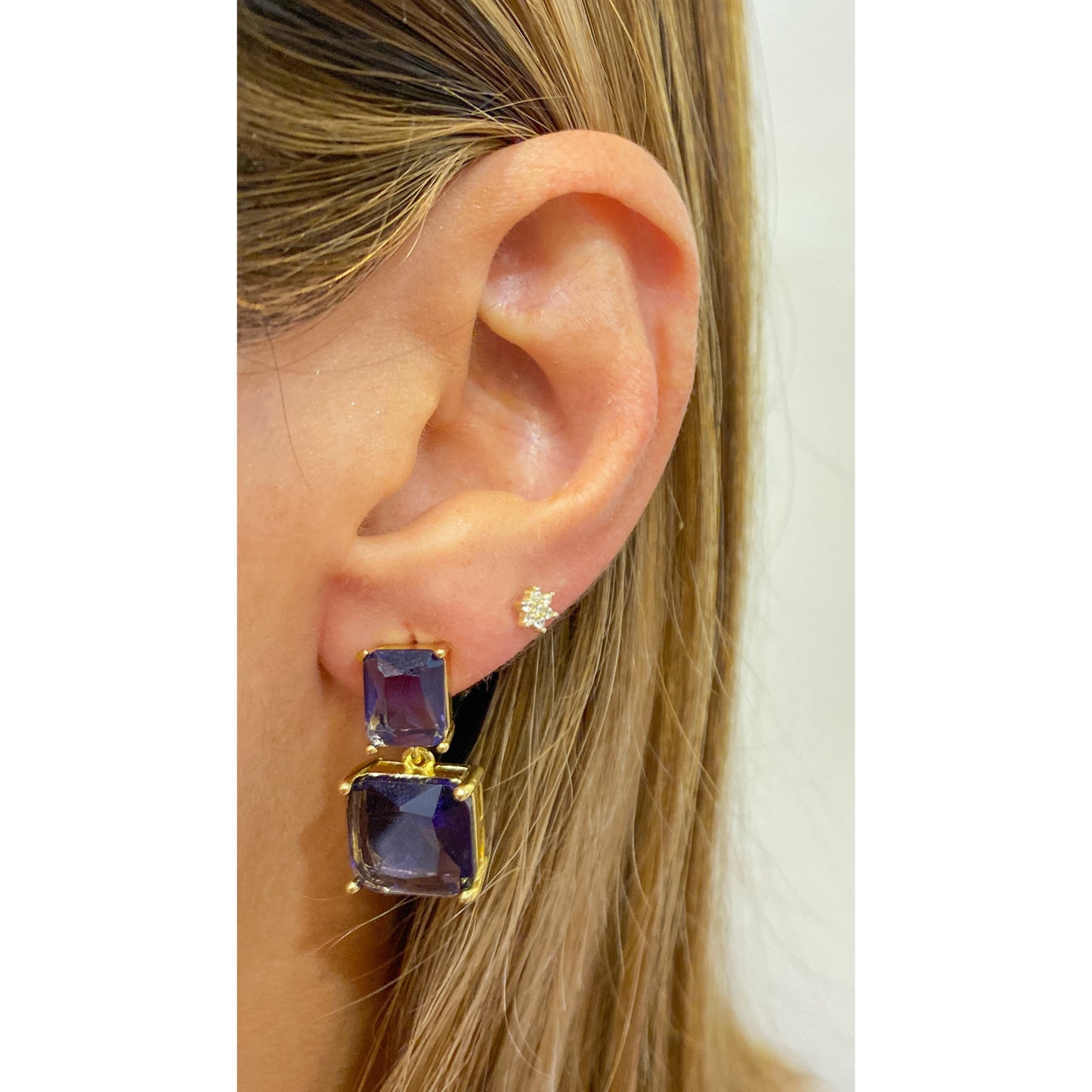 Aretes SOHIM Dorado-Morado
