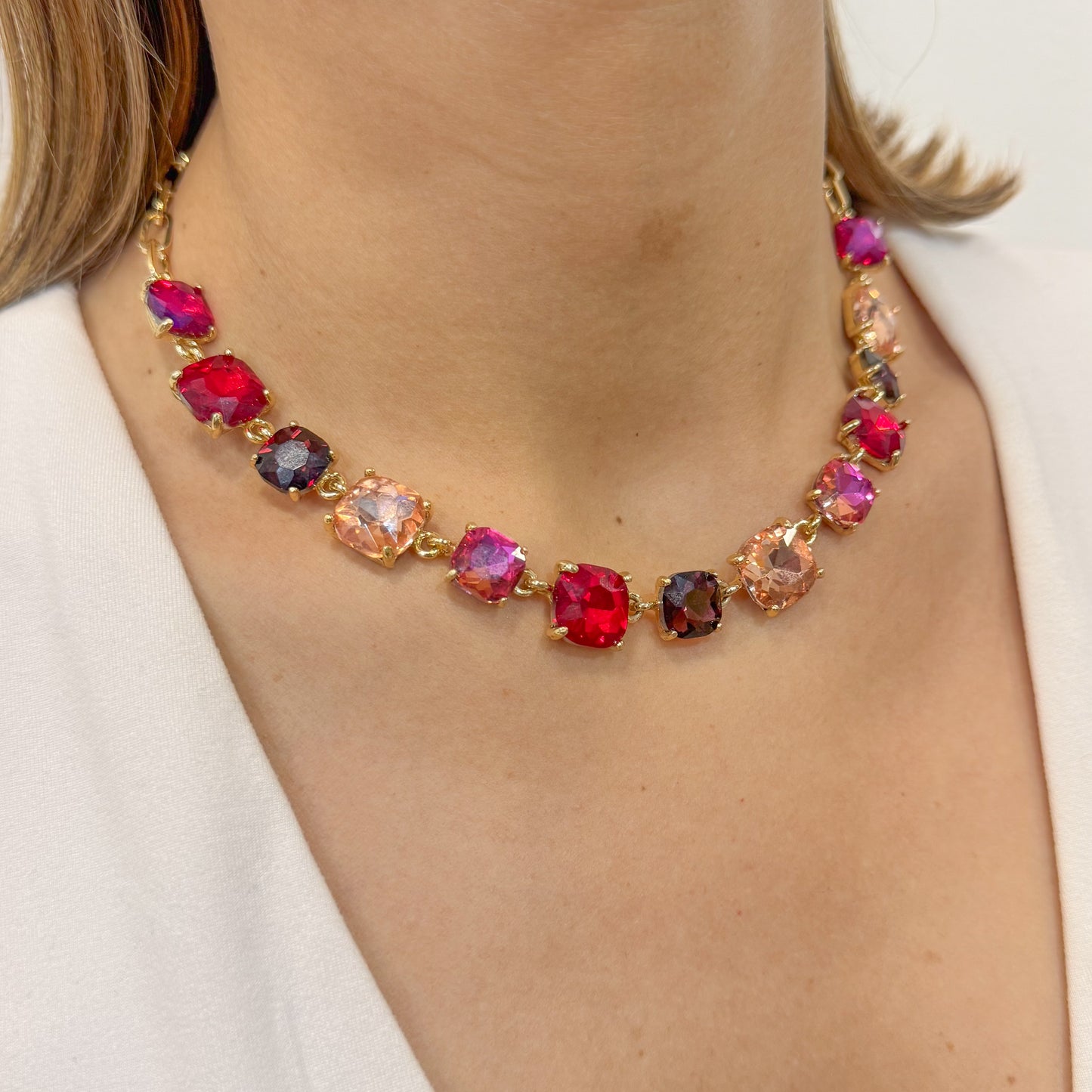 Collar UETO Rojo-Fucsia