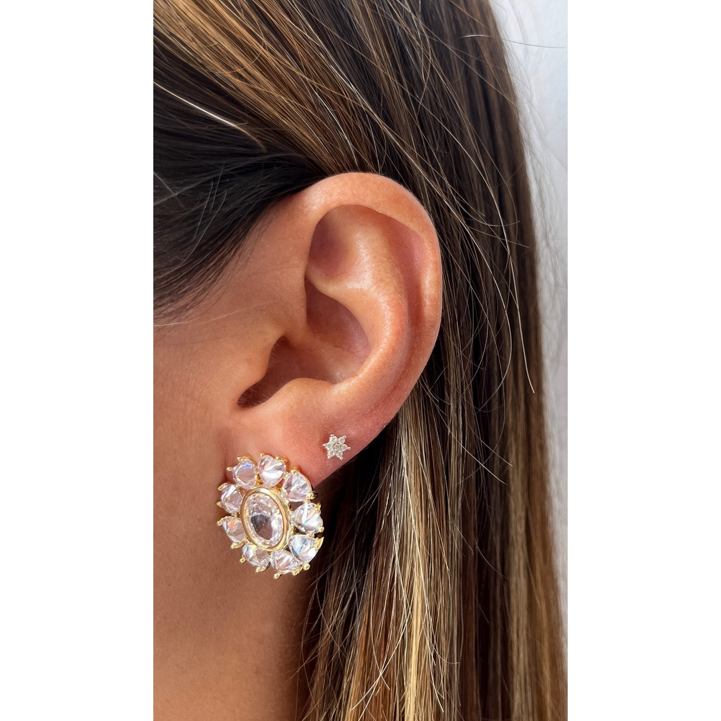 Aretes KOLY Clear / Dorado