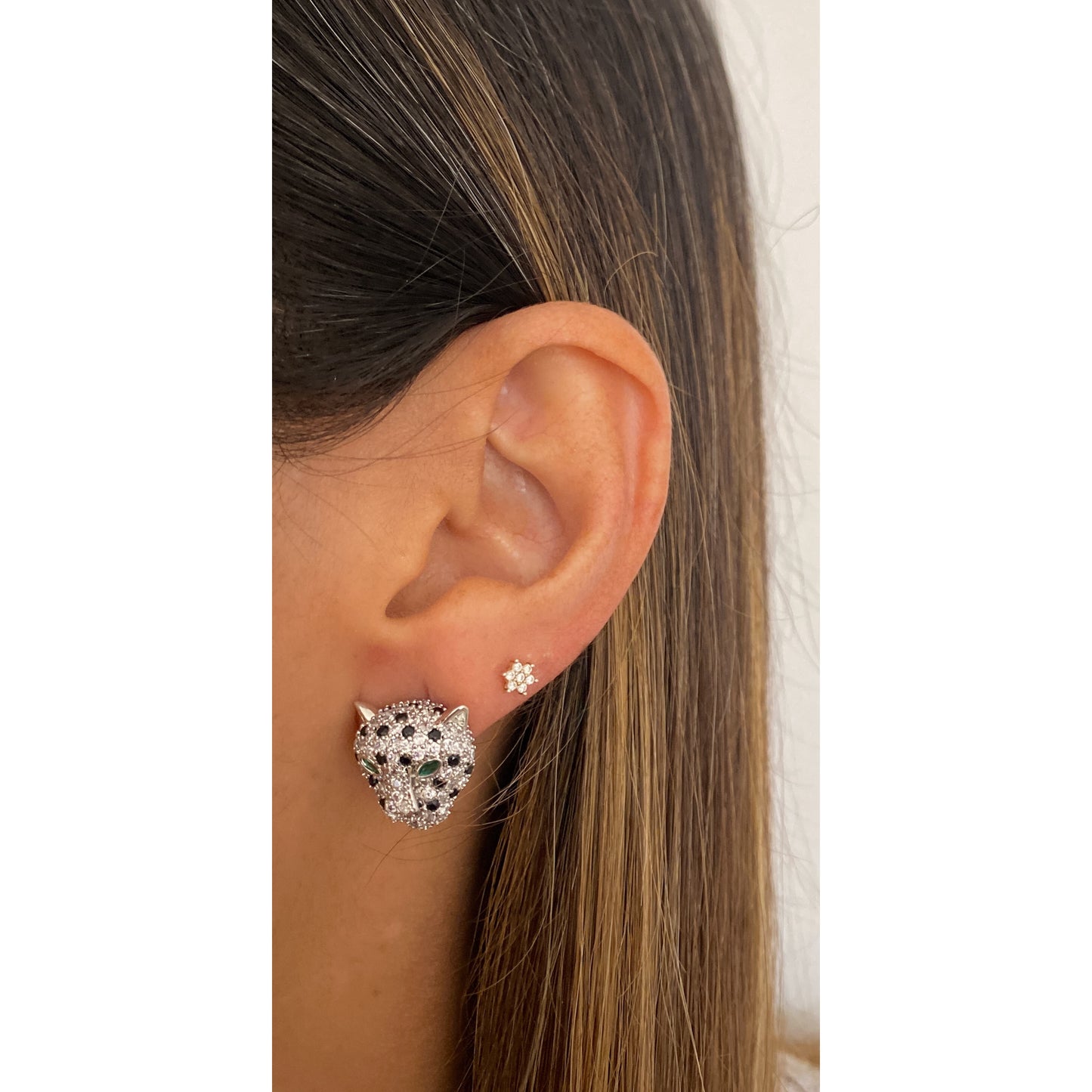 Aretes ORKUNA Plateados