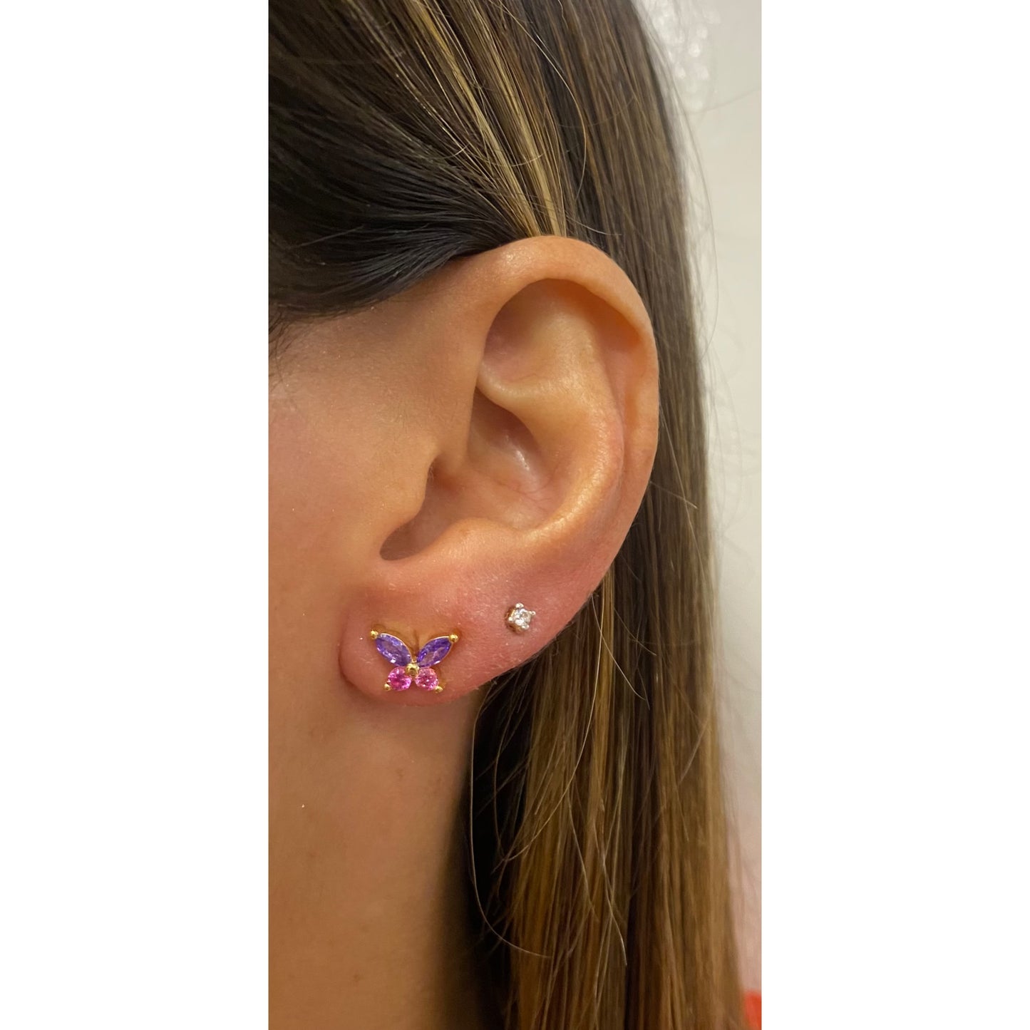 Aretes IPOXA Lila / Rosado