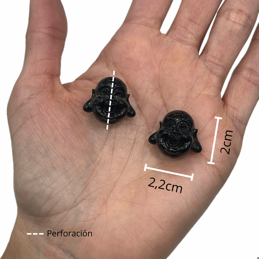 Buda Grande Acrílico Negro