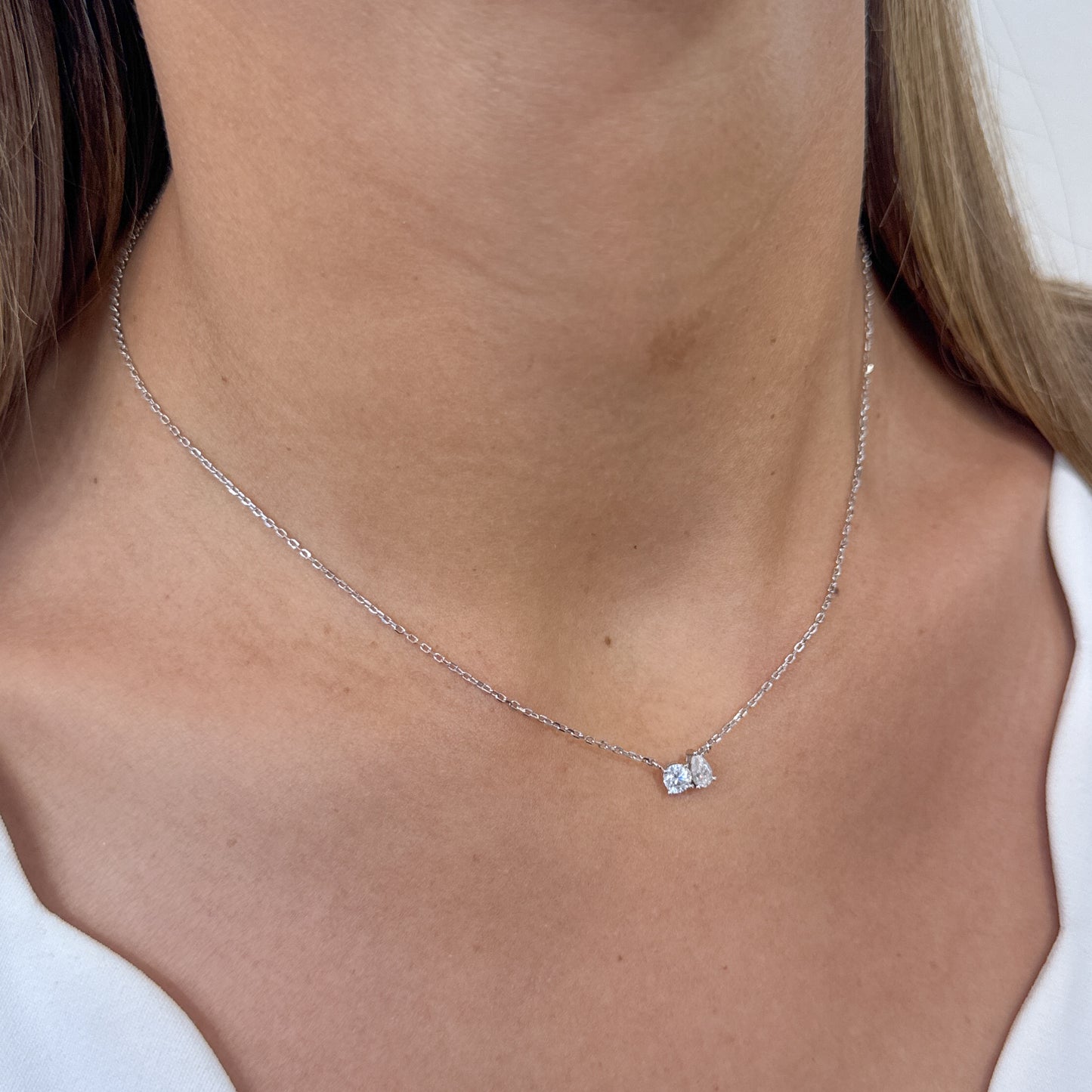 Collar ROVEL Plata Rodinada-Moissanita