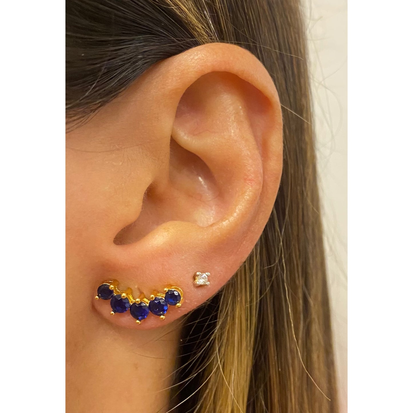 Aretes IETRI Azul