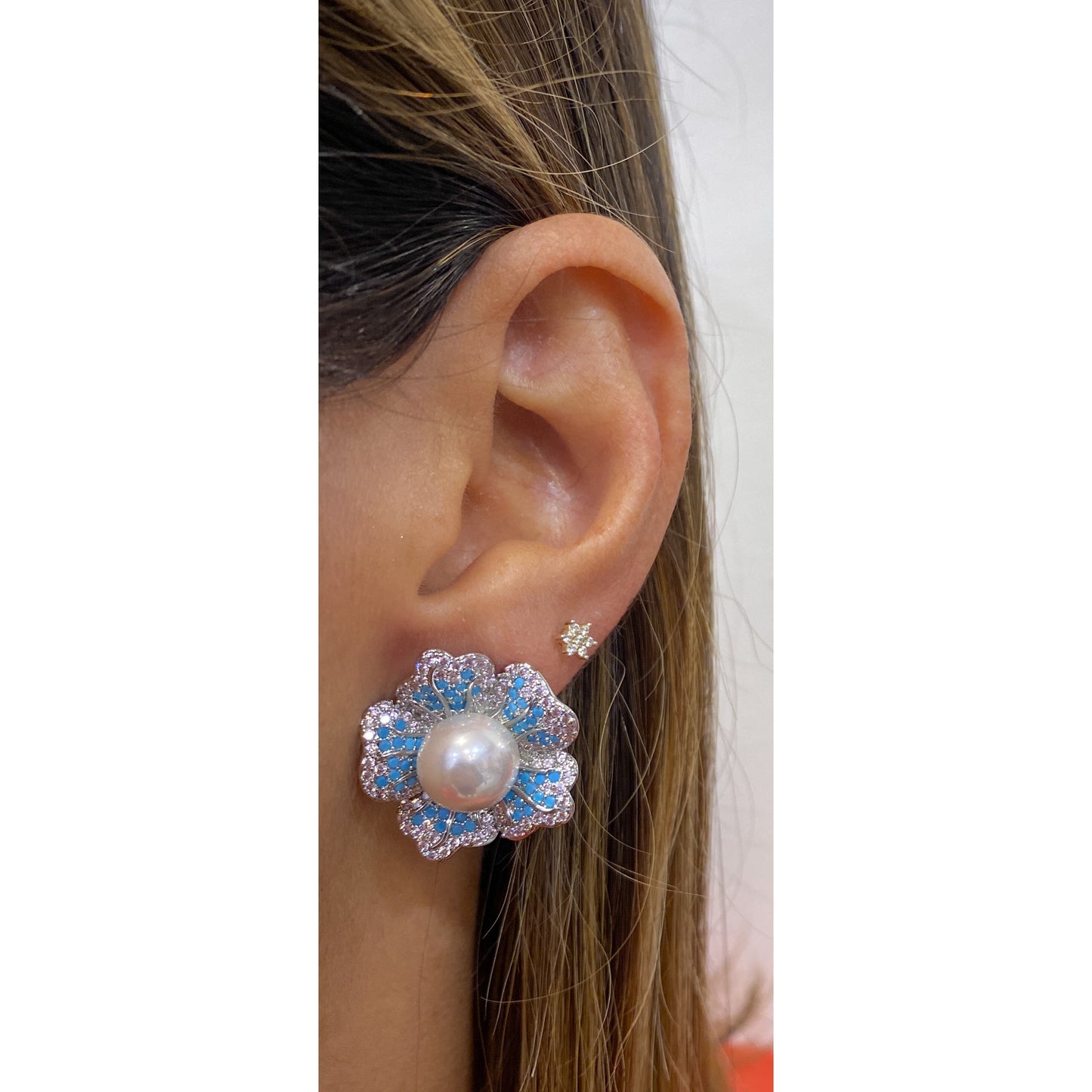 Aretes ANCINE Azul