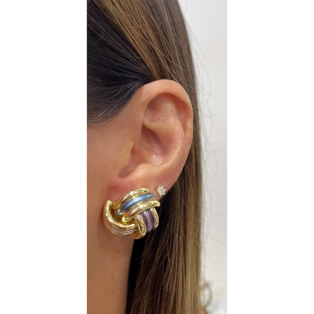 Aretes NEFIN Dorado