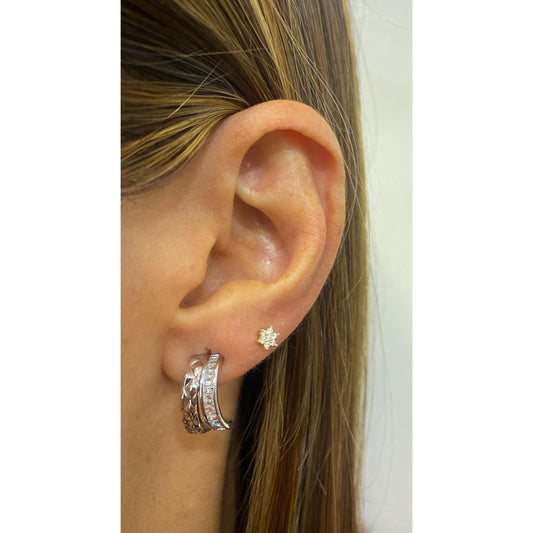 Aretes ZANUX Plateado