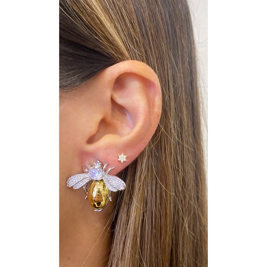 Aretes LETONA Plateado