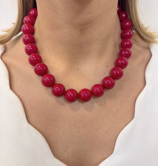 Collar OMIR Rojo Cereza