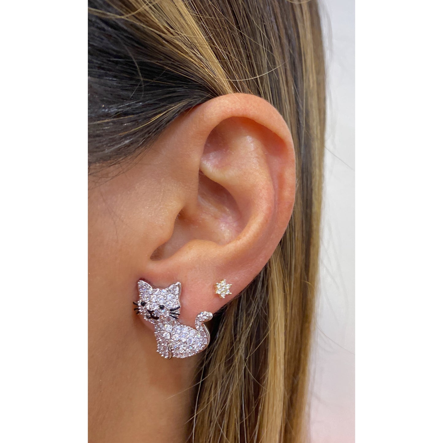 Aretes RAMU Plateado