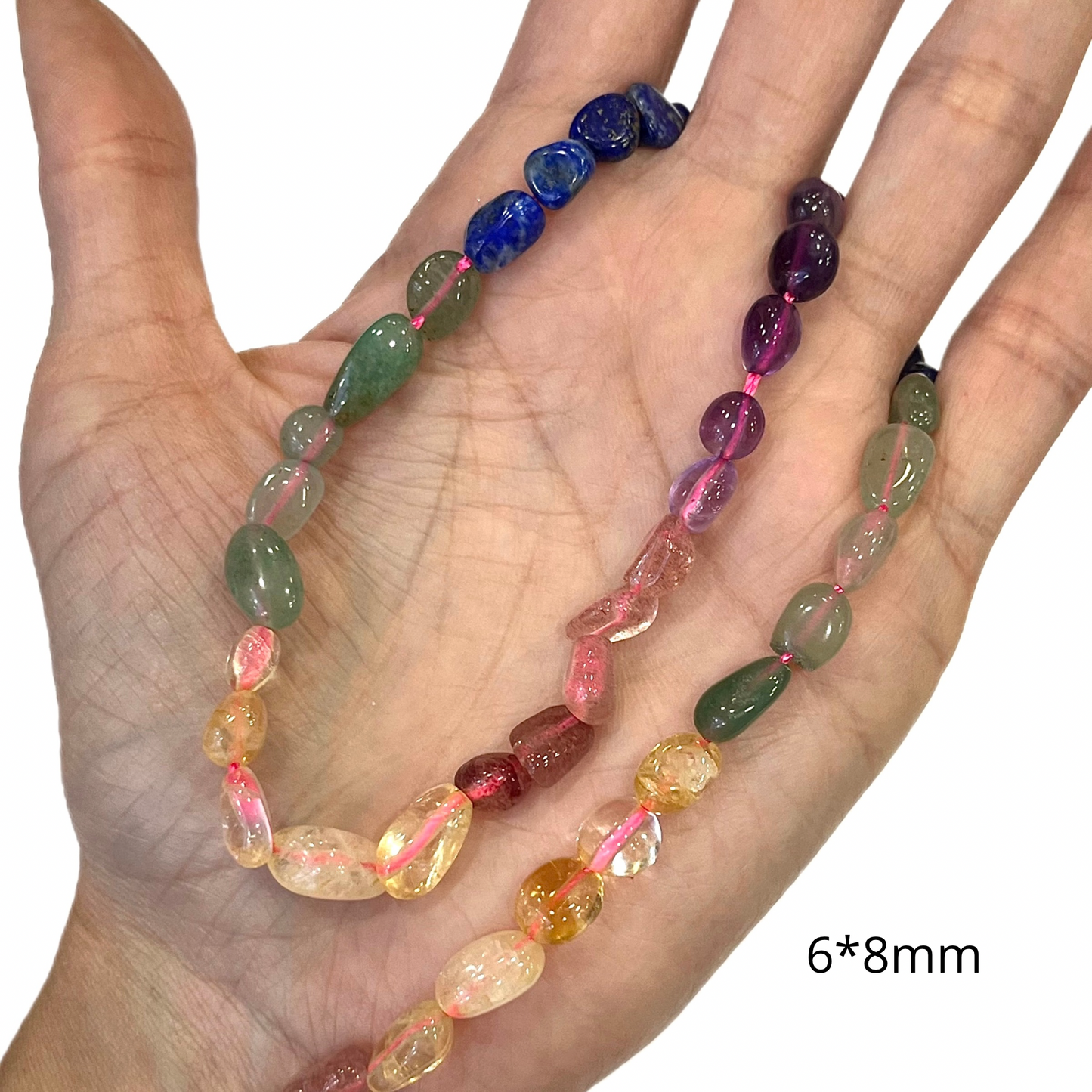 Sarta Piedra Natural Surtida 6*8mm aprox
