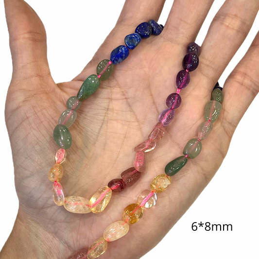 Sarta Piedra Natural Surtida 6*8mm aprox