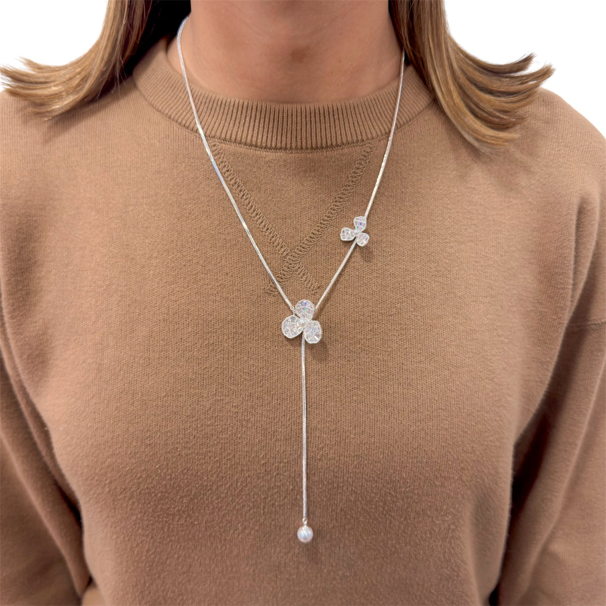Collar Péndulo Ajustable JEXI Plateado