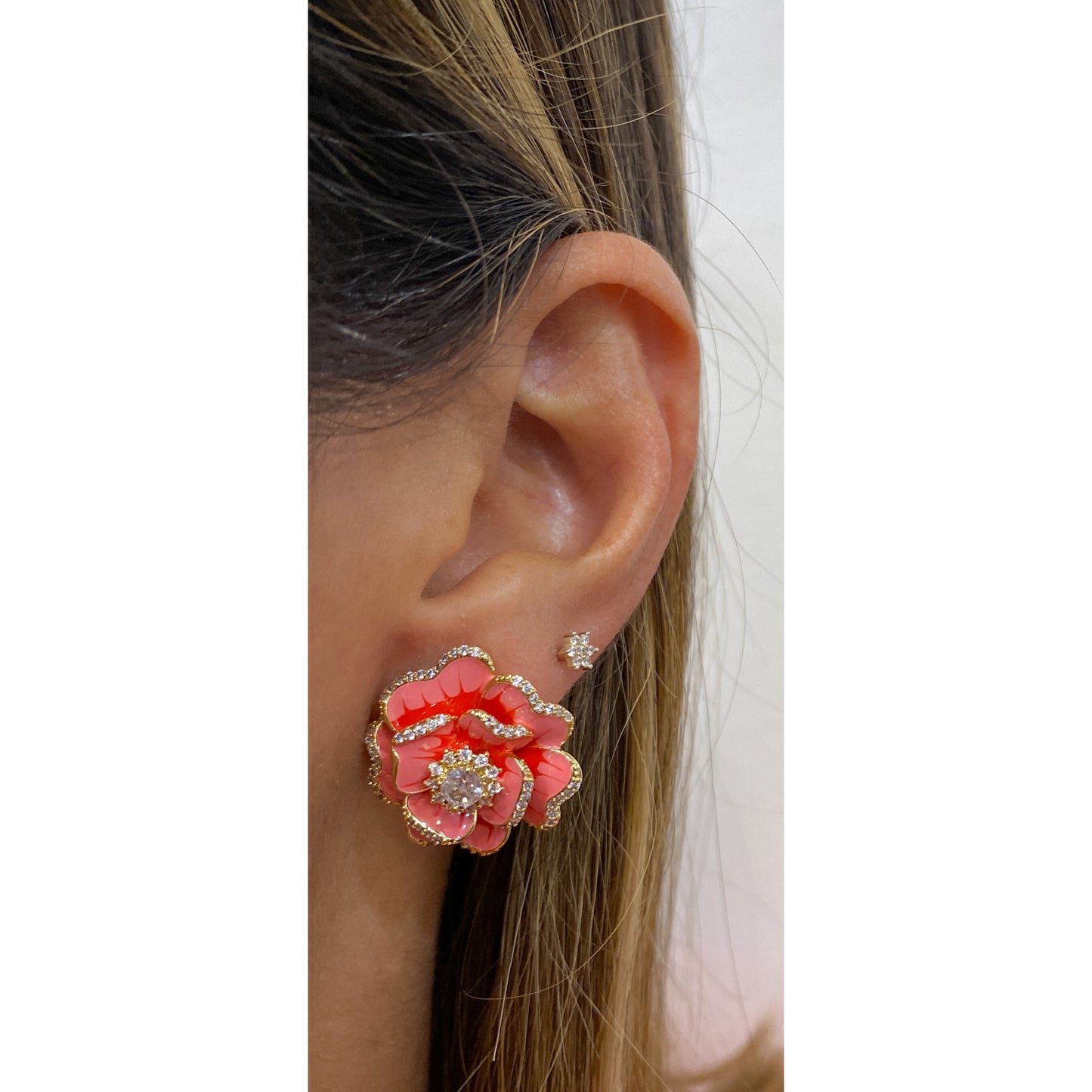 Aretes ASKEN Rosado