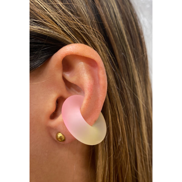 Earcuff FINYA Amarillo / Fucsia