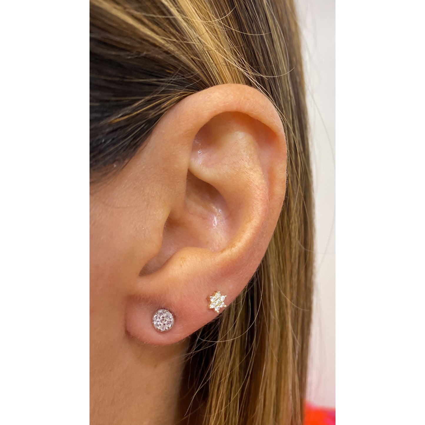 Aretes UTIN Plateado 5mm