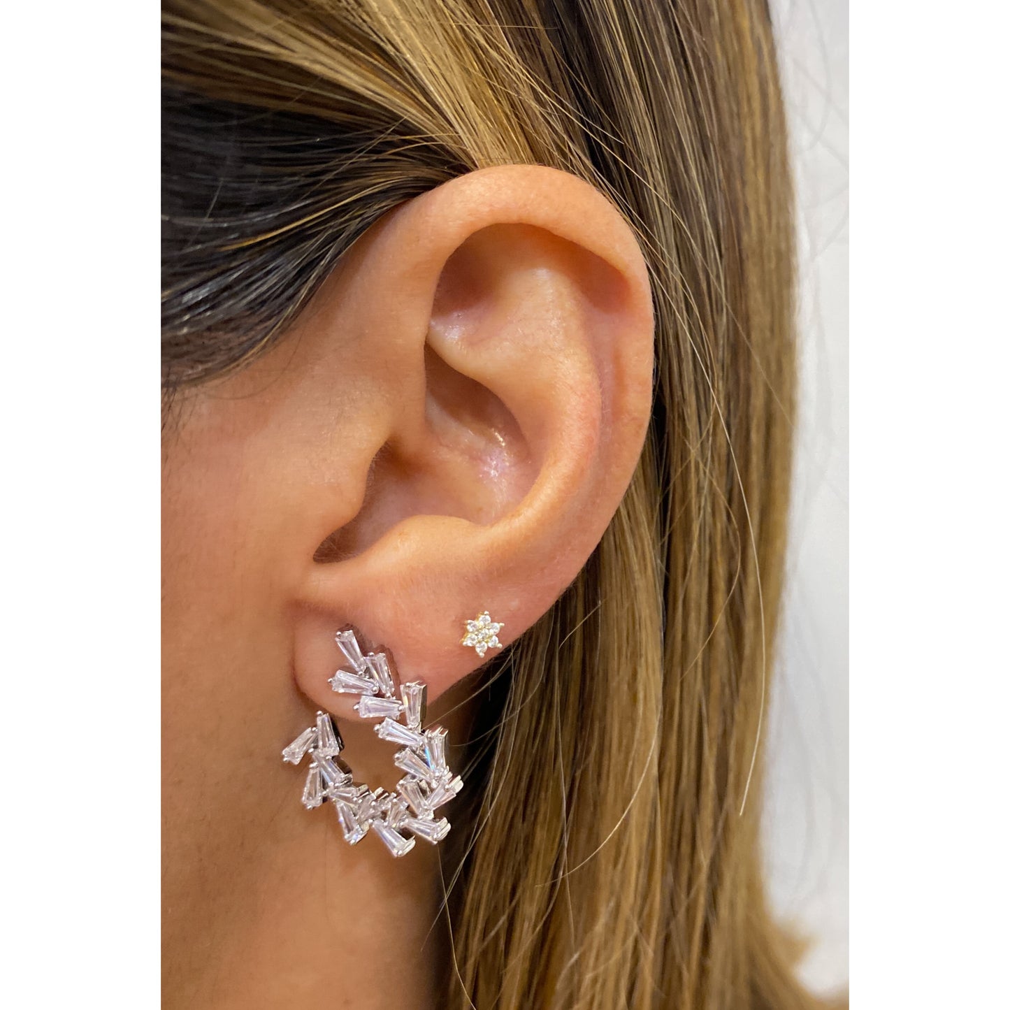 Aretes LAZU Plateado